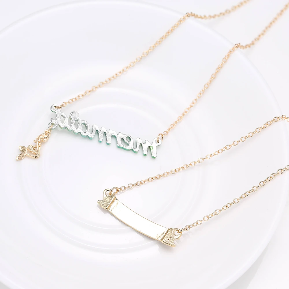Daisies Mermaid Pendant Necklaces Trendy Letter 2pc/set Necklaces For Women Party Gift Jewelry Bijoux
Daisies Mermaid Pendant Necklaces Trendy Letter 2pc/set Necklaces For Women Party Gift Jewelry Bijoux