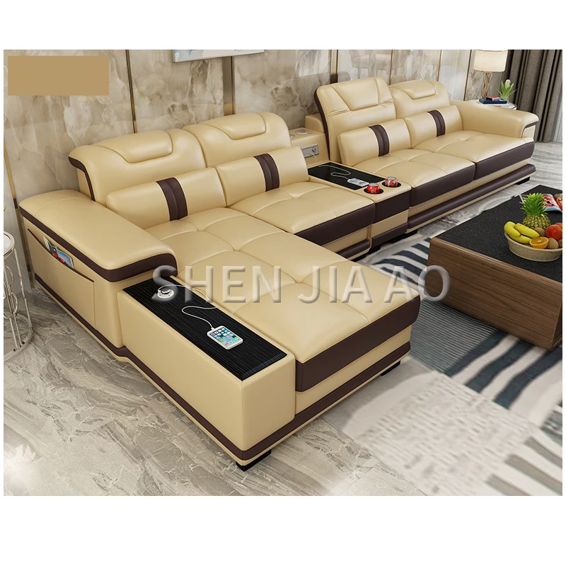 Multi-function Living Room Leather Sofa Simple Modern Smart Sofa Combination Large Size Leather Sofa 1PC
Multi-function Living Room Leather Sofa Simple Modern Smart Sofa Combination Large Size Leather Sofa 1PC