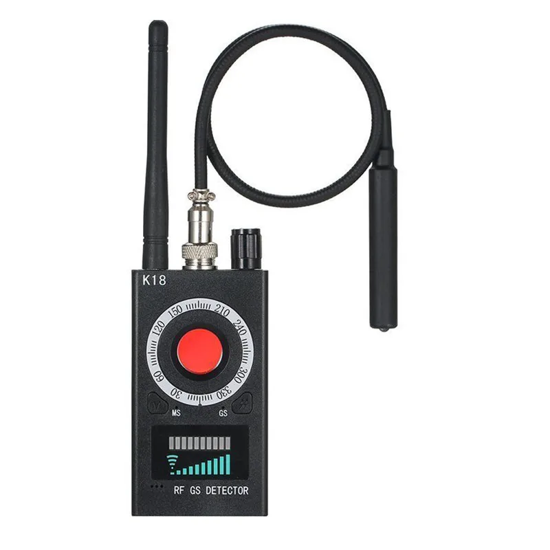1MHz-6.5GHz K18 Multi-function Anti-spy Detector Camera GSM Audio Bug Finder GPS Signal Lens RF Tracker Detect Wireless Products
1MHz-6.5GHz K18 Multi-function Anti-spy Detector Camera GSM Audio Bug Finder GPS Signal Lens RF Tracker Detect Wireless Products