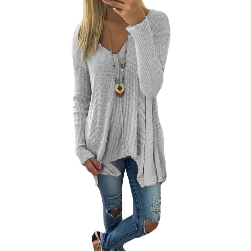 YSDNCI Long Sleeve Loose Pullover Female Sweaters Fashion Women Clothing Autumn Spring Knitting Casual V Neck
YSDNCI Long Sleeve Loose Pullover Female Sweaters Fashion Women Clothing Autumn Spring Knitting Casual V Neck