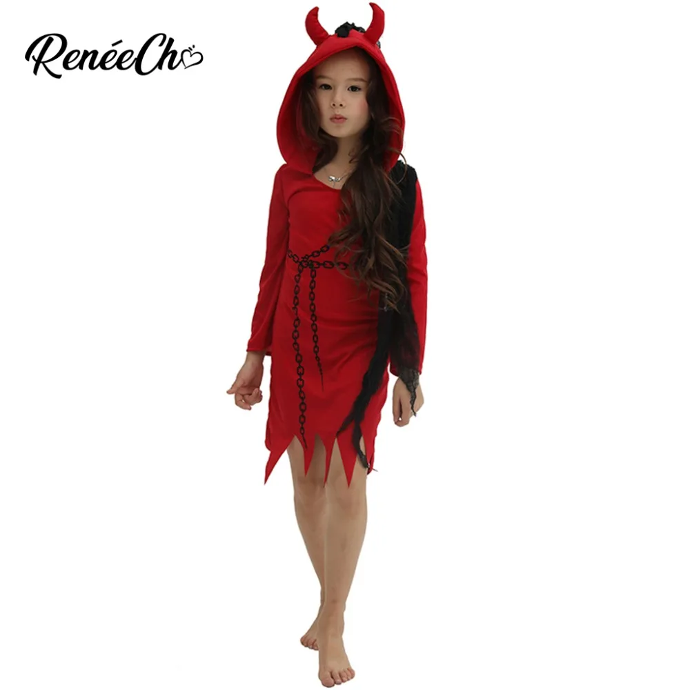Halloween Costume For Kids 2018 Girls Devil Costume Demon Vampire Red Scary cosplay Clothing Iron Chain Print Dress Hooded
Halloween Costume For Kids 2018 Girls Devil Costume Demon Vampire Red Scary cosplay Clothing Iron Chain Print Dress Hooded