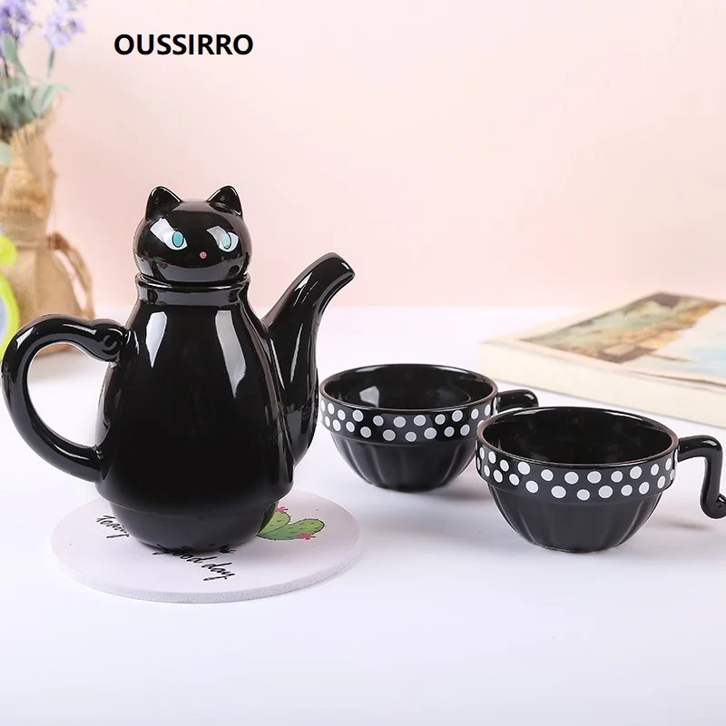 Ceramic Tea set Teapot Teacup Set Cat Simple Tea Set Stainless Steel Filter Lovely Gift Drinkware W3021
Ceramic Tea set Teapot Teacup Set Cat Simple Tea Set Stainless Steel Filter Lovely Gift Drinkware W3021
