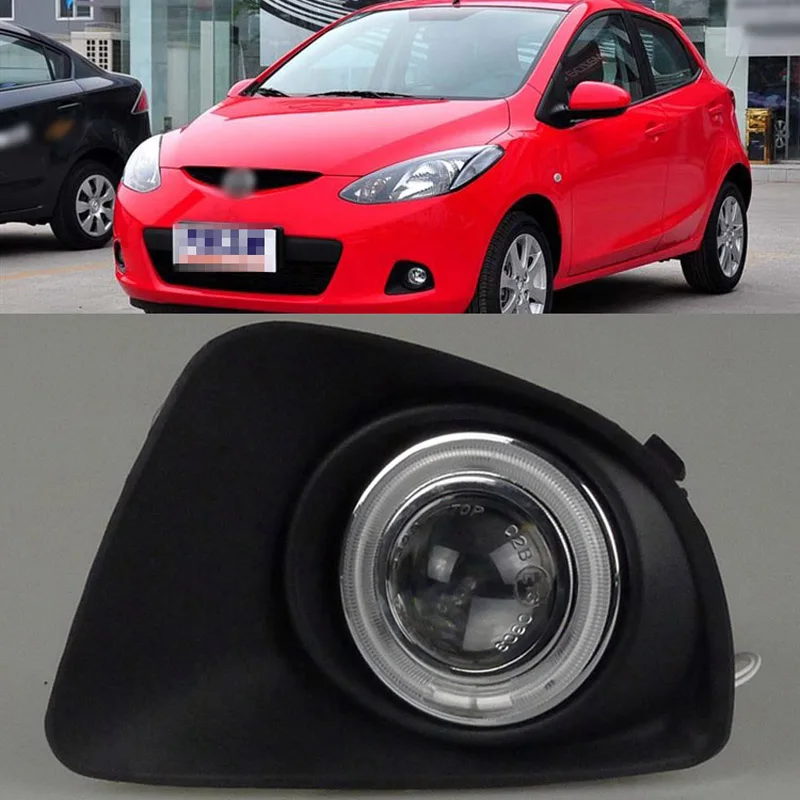 Ownsun COB Angel Eye Rings Projector Lens with 3000K Halogen Lamp Source Black Fog Lights Bumper Cover For Mazda 2 2010-2011
Ownsun COB Angel Eye Rings Projector Lens with 3000K Halogen Lamp Source Black Fog Lights Bumper Cover For Mazda 2 2010-2011