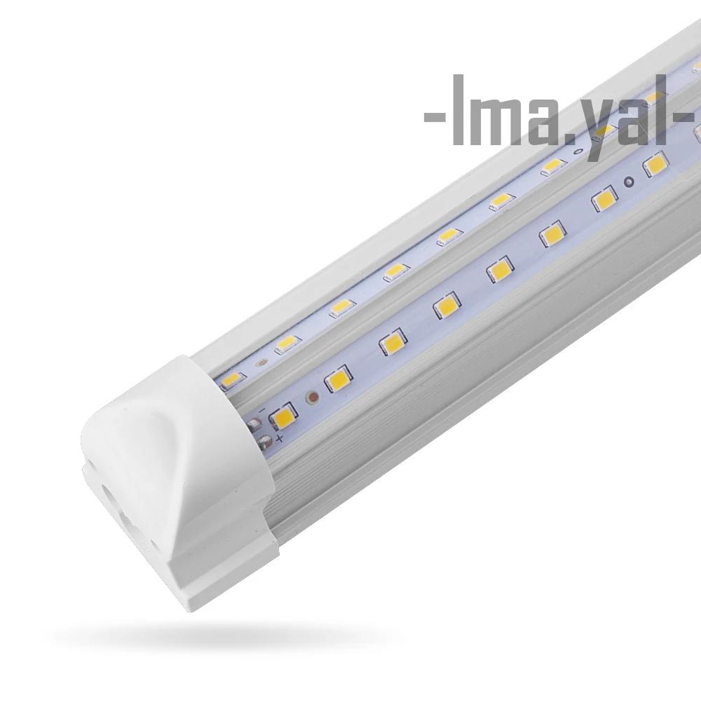 8 шт. 20 Вт 2Ft v образный Integrated T8 светодиодный трубок SMD 2835 600 мм 96 Светодиодный свет