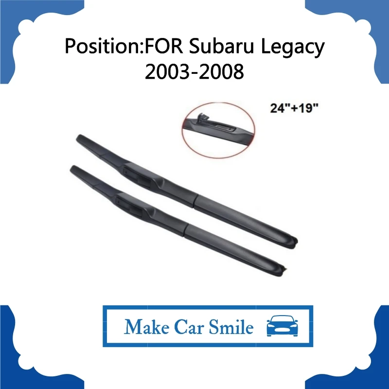 Wiper Blade Used For Subaru Legacy 2003-2008 24"+19" 2 Pieces Windscreen 2010-present Natural Rubber Car Accessaries
Wiper Blade Used For Subaru Legacy 2003-2008 24"+19" 2 Pieces Windscreen 2010-present Natural Rubber Car Accessaries