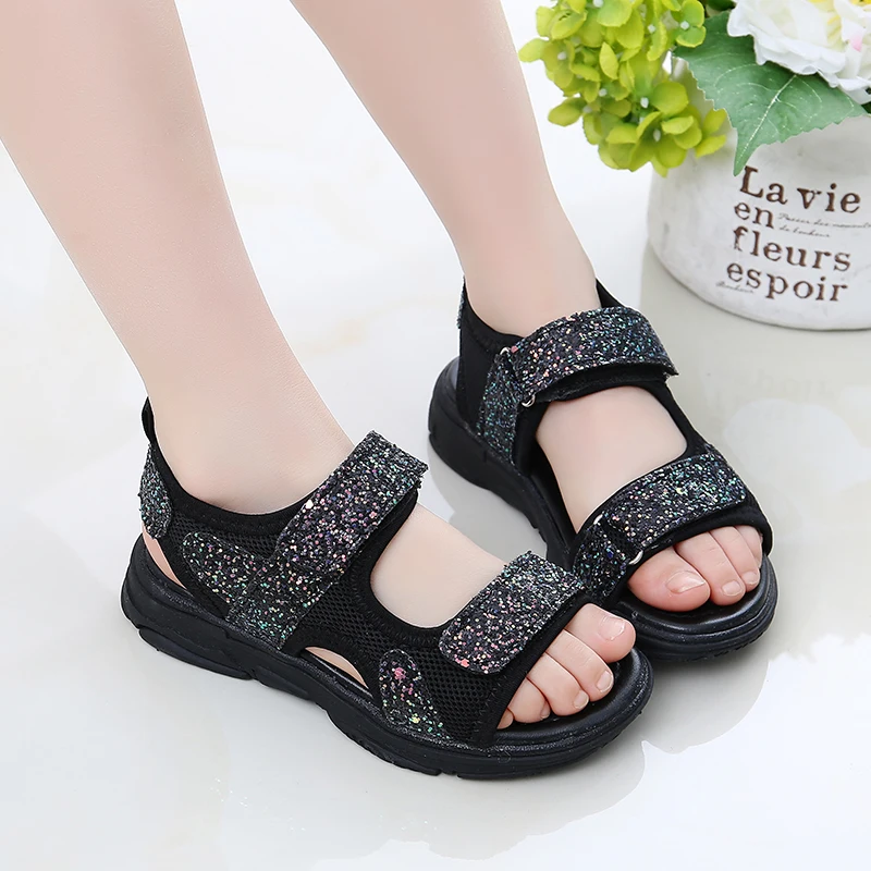 NEW 2019 Summer Girls Shoes Female Children Sandals Fashion Princess Soft Bottom Shoes Size 27-37 
NEW 2019 Summer Girls Shoes Female Children Sandals Fashion Princess Soft Bottom Shoes Size 27-37