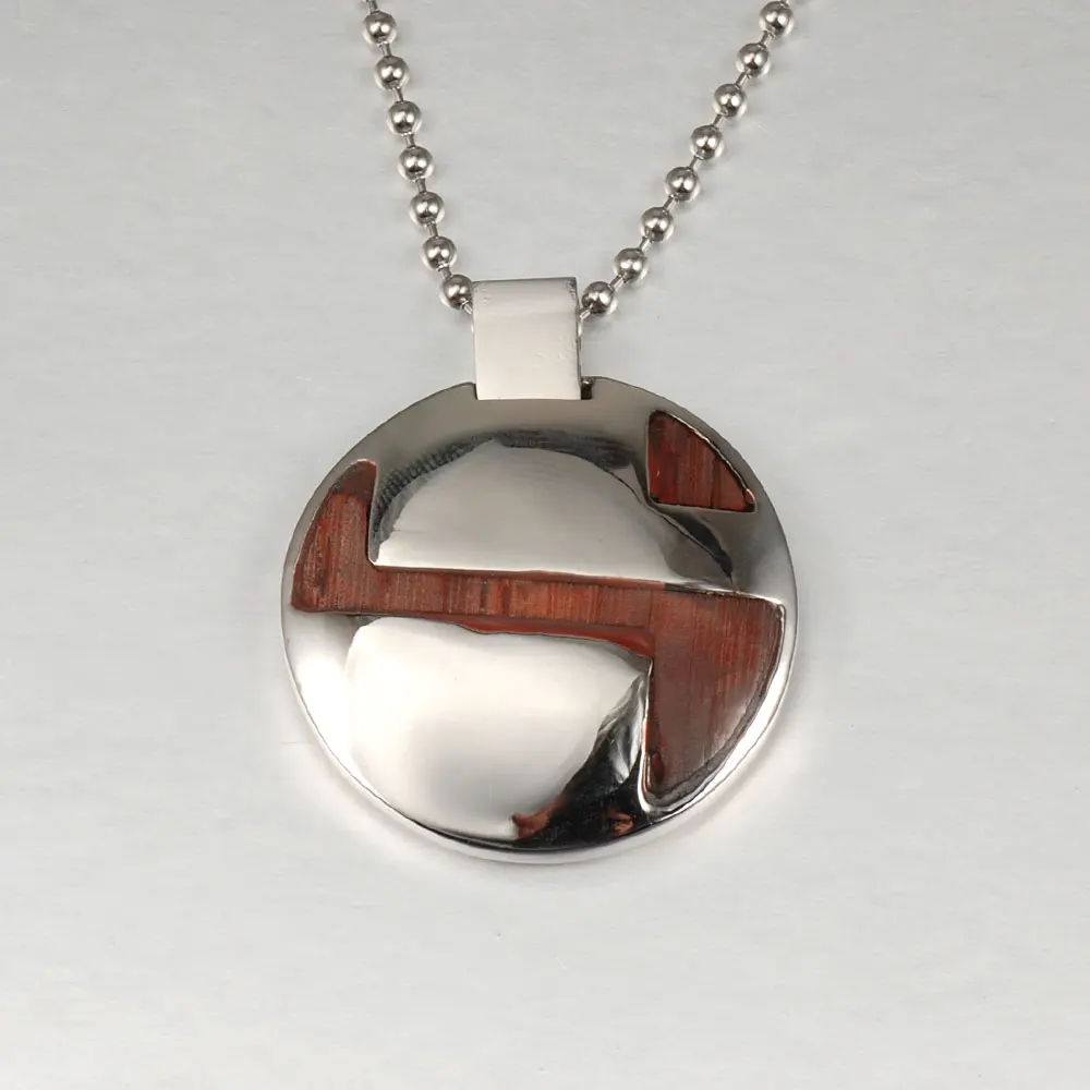 Wollet Jewelry Men Stainless Steel with Wood Necklace Pendant Round Slide Pendant For Men Dog Tag
Wollet Jewelry Men Stainless Steel with Wood Necklace Pendant Round Slide Pendant For Men Dog Tag