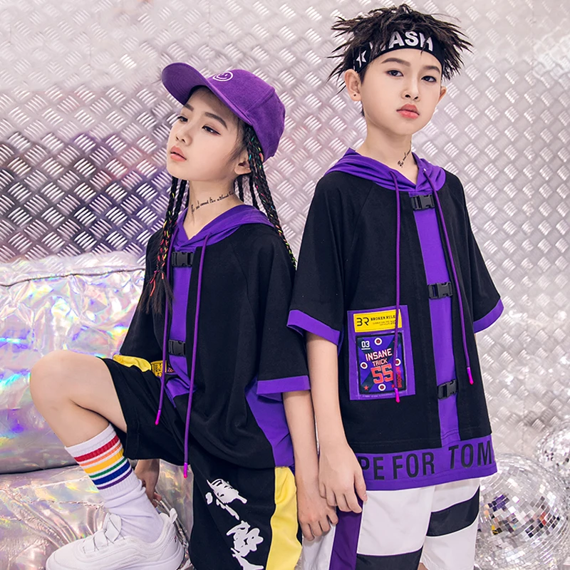 2019 Children Street Dance Clothing For Boys/Girls Purple Suit Loose Style Dancewear School Stage Costume Hip Hop Clothes BL1868
2019 Children Street Dance Clothing For Boys/Girls Purple Suit Loose Style Dancewear School Stage Costume Hip Hop Clothes BL1868