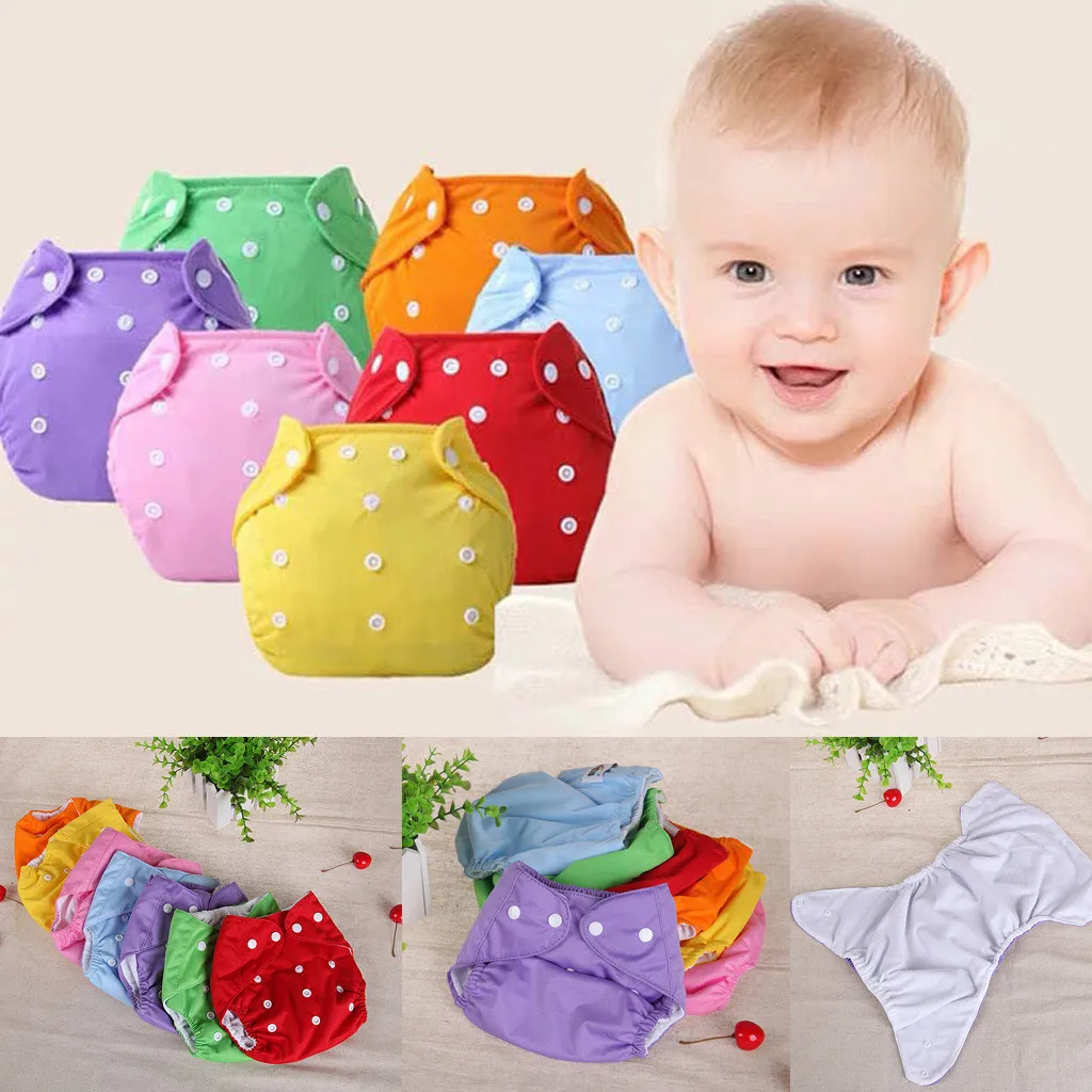 Регулируемые тканевые подгузники TELOTUNYBaby моющиеся герметичные безопасные