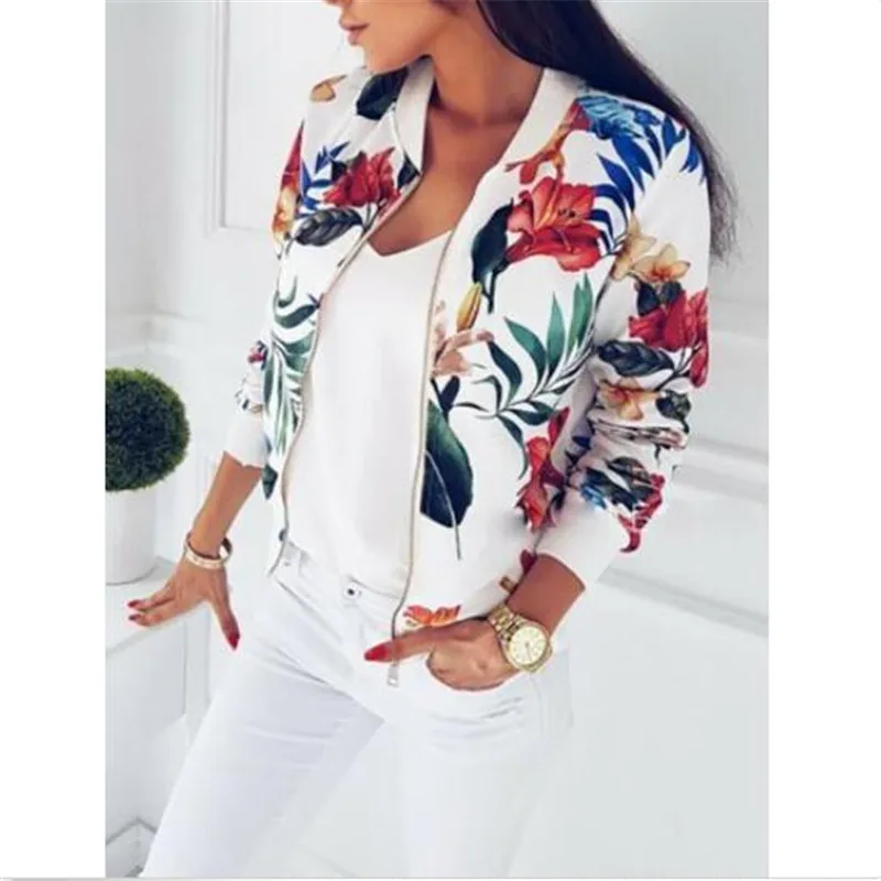 Fashionable Women's Floral Printed Jacket Ladies' Retro Zipper Up Casual Coat Long Sleeves New Autume Spring Outwear Hot Selling
Fashionable Women's Floral Printed Jacket Ladies' Retro Zipper Up Casual Coat Long Sleeves New Autume Spring Outwear Hot Selling