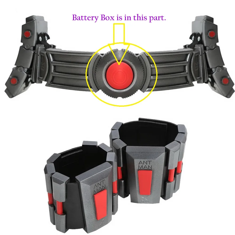 X-COSTUME Ant Man Belt Newest Resin Belts And Wrist Guard Superhero Cosplay Costume Props Halloween Party Belts With LED Light
X-COSTUME Ant Man Belt Newest Resin Belts And Wrist Guard Superhero Cosplay Costume Props Halloween Party Belts With LED Light