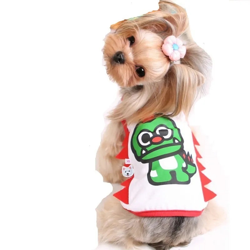 Hot Sales 100% Cotton Spring And Summer Pet Dog Clothes Puppy Cat Cute Dinosaur Vest T-Shirt Size XS-XL Free Shipping
Hot Sales 100% Cotton Spring And Summer Pet Dog Clothes Puppy Cat Cute Dinosaur Vest T-Shirt Size XS-XL Free Shipping