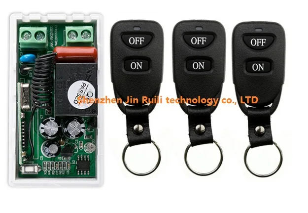 NEW AC220V 1CH 10A Remote Control Light Switch teleswitch Relay Output Radio Receiver Module and 3 pcs Belt buckle Transmitter
NEW AC220V 1CH 10A Remote Control Light Switch teleswitch Relay Output Radio Receiver Module and 3 pcs Belt buckle Transmitter
