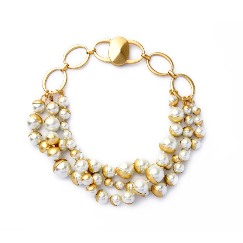 Luxury Party Magnet Necklace Gold Color Short Chain Charm Necklace Simulated Pearl Layered Bridal Jewelry
Luxury Party Magnet Necklace Gold Color Short Chain Charm Necklace Simulated Pearl Layered Bridal Jewelry