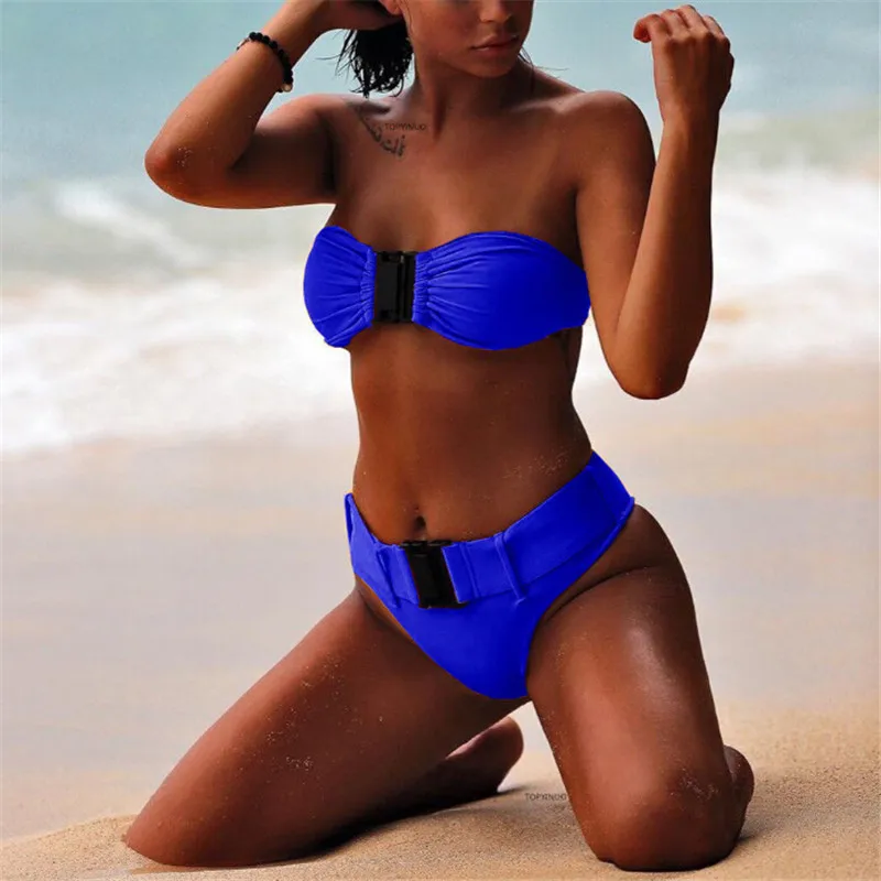 Sexy Women High Waisted Swimwear Push up Bikini Set Wrap Chest Swimsuit Brazilian Biquini Beach Bandage Pure Color Bathing Suit
Sexy Women High Waisted Swimwear Push up Bikini Set Wrap Chest Swimsuit Brazilian Biquini Beach Bandage Pure Color Bathing Suit