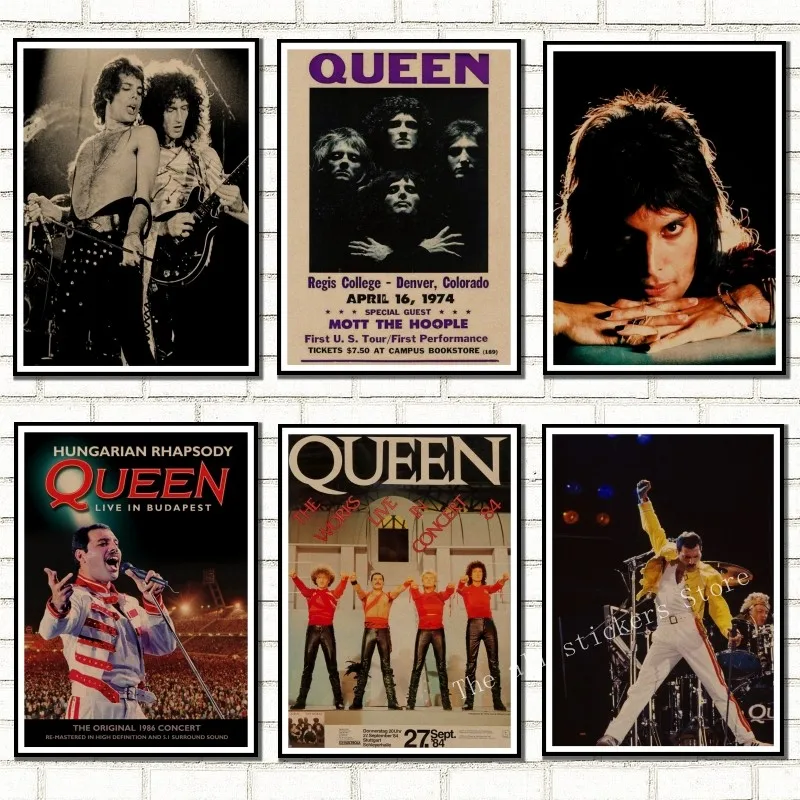 Queen Band Music Kraft Paper Poster Vintage High quality Printing Drawing core Decorative Painting Wall Sticker/910
Queen Band Music Kraft Paper Poster Vintage High quality Printing Drawing core Decorative Painting Wall Sticker/910