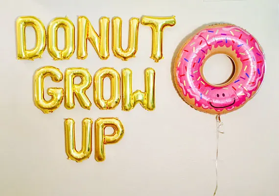 gold or silver Donut Grow Up theme birthday letter balloons baby shower baptism photo backdrops party decorations
gold or silver Donut Grow Up theme birthday letter balloons baby shower baptism photo backdrops party decorations