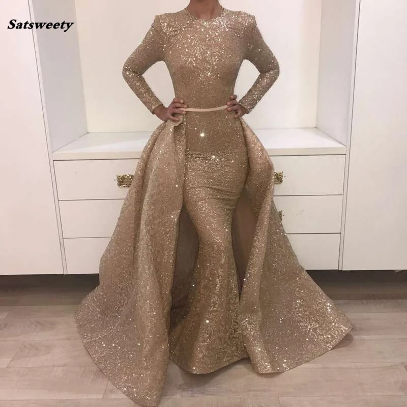 Yousef Aljasmi Long Sleeve Mother of the Bride Dresses Muslim Detachable Train Women Dubai Long Mermaid Prom Dress
Yousef Aljasmi Long Sleeve Mother of the Bride Dresses Muslim Detachable Train Women Dubai Long Mermaid Prom Dress
