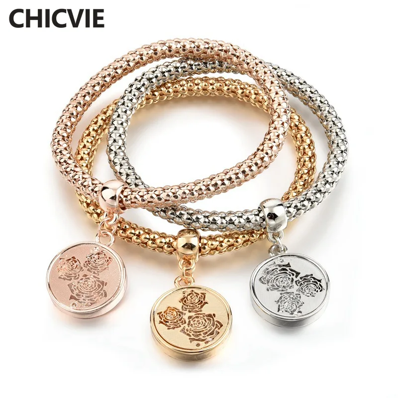 CHICVIE 3 PCS/SET Custom Hollow Flower Handmade Bracelets & Bangles Charms For Jewelry Making For Women Plant Bracelet SBR170120
CHICVIE 3 PCS/SET Custom Hollow Flower Handmade Bracelets & Bangles Charms For Jewelry Making For Women Plant Bracelet SBR170120