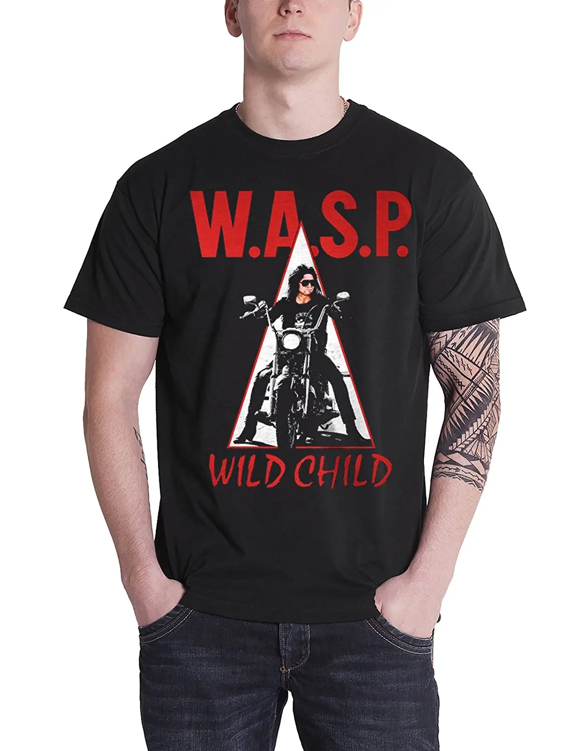 Новинка, Лидер продаж, летняя модная футболка Wasp Wild Child, Мужская черная футболка с логотипом командной группы, короткая мужская футболка
Новинка, Лидер продаж, летняя модная футболка Wasp Wild Child, Мужская черная футболка с логотипом командной группы, короткая мужская футболка