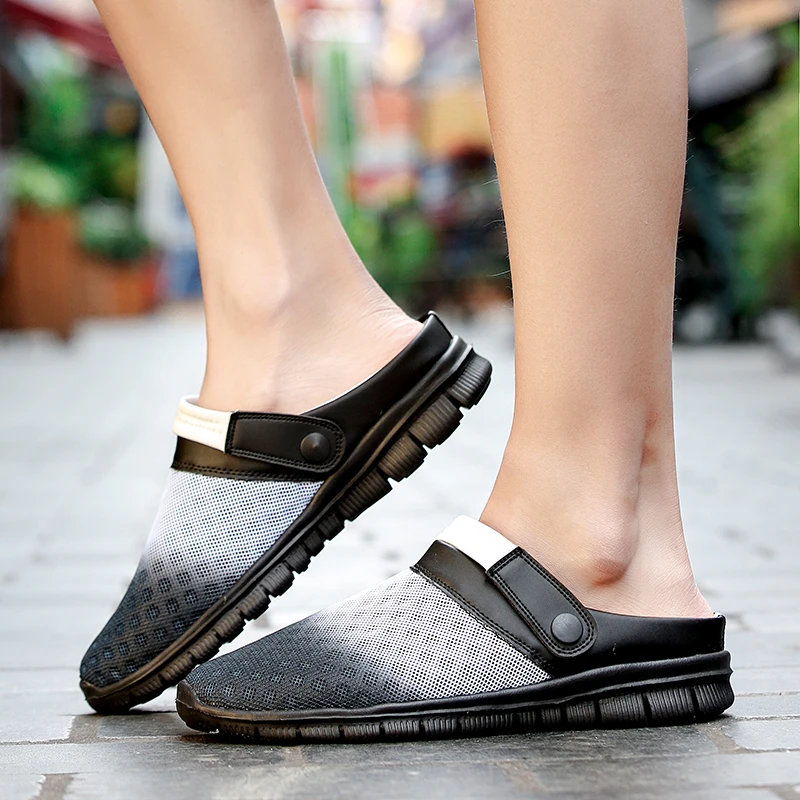 2020 Mens Sandals Slide Slippers Mesh Breathable Man Woman Male Shoes Sandalias Summer Shoes Sandalen Sandalet Big Size 46 47
2020 Mens Sandals Slide Slippers Mesh Breathable Man Woman Male Shoes Sandalias Summer Shoes Sandalen Sandalet Big Size 46 47