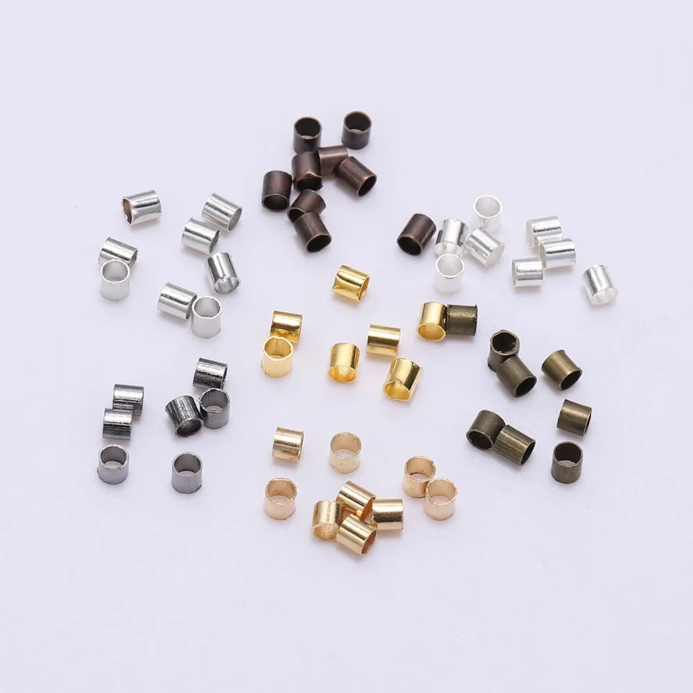 1.5 2.0 2.5 mm Alloy Round Crimp Beads Tube Spacer Beads Cord Tip All Beading Wire Connectors For DIY Jewelry Making
1.5 2.0 2.5 mm Alloy Round Crimp Beads Tube Spacer Beads Cord Tip All Beading Wire Connectors For DIY Jewelry Making
