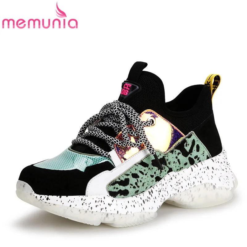 MEMUNIA New 2019 Suede Genuine Cow Leather Sneaker Vulcanized shoes women sneakers platform ladies casual shoes Big Size 35-41
MEMUNIA New 2019 Suede Genuine Cow Leather Sneaker Vulcanized shoes women sneakers platform ladies casual shoes Big Size 35-41