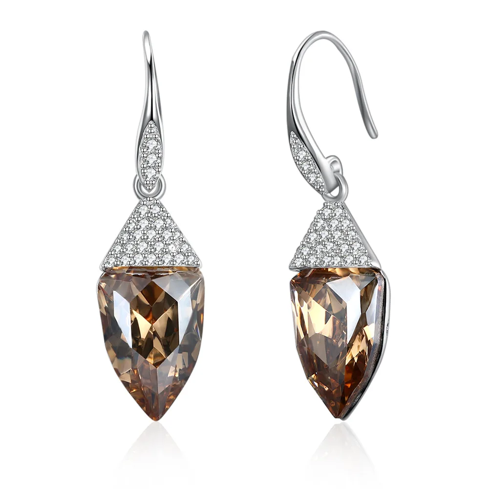 Sterling Silver Crystal Earrings Jewelry Fashion 925 Silver Zircon Diamond Earrings
Sterling Silver Crystal Earrings Jewelry Fashion 925 Silver Zircon Diamond Earrings