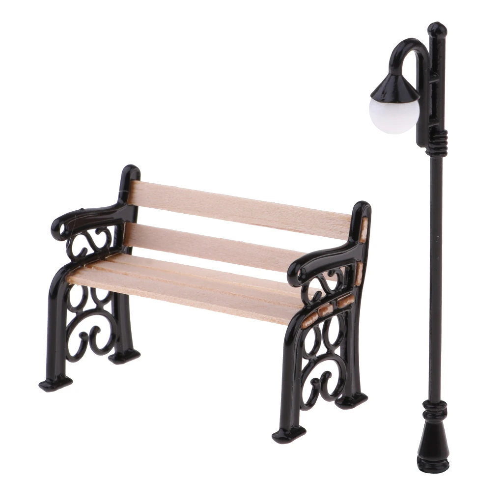 1/12 2 Pieces Dollhouse Furniture Lifelike Dollhouse Garden or Park Mini Wooden Bench & Street Lamp Kids DIY Decoration
1/12 2 Pieces Dollhouse Furniture Lifelike Dollhouse Garden or Park Mini Wooden Bench & Street Lamp Kids DIY Decoration