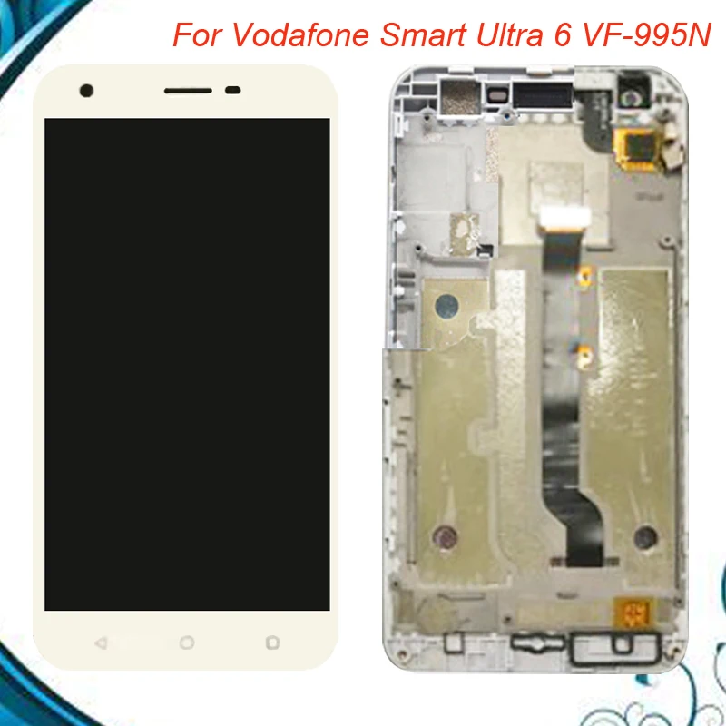 Черный белый для Vodafone Smart Ultra 6 ЖК дисплей VF995N VF995 кодирующий преобразователь