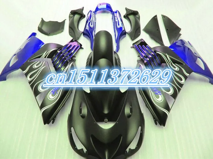 Dor-Hot sale fairings for Kawasaki ninja blue flames black ZX14 2006-2011 fairing kit ZX14R 06-11 D injection
Dor-Hot sale fairings for Kawasaki ninja blue flames black ZX14 2006-2011 fairing kit ZX14R 06-11 D injection