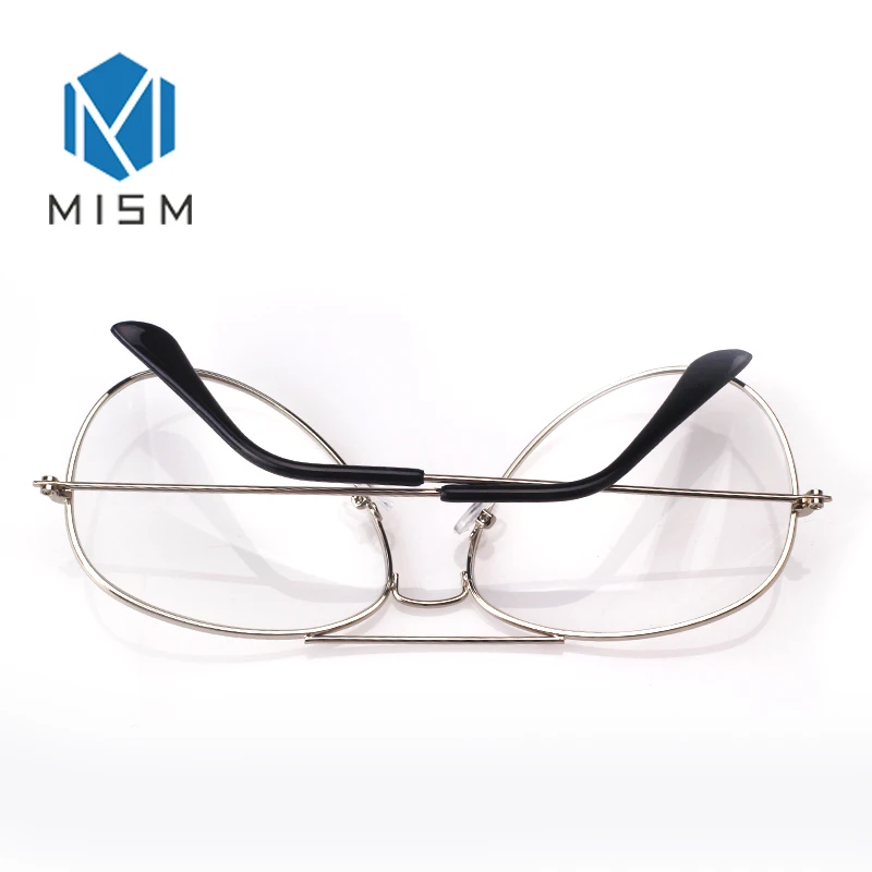 MISM High Quality Fashion Sunglasses Women Classic Black Frame Men Polarized Metal Reflective Flat Lens Brand Glasses | Аксессуары для