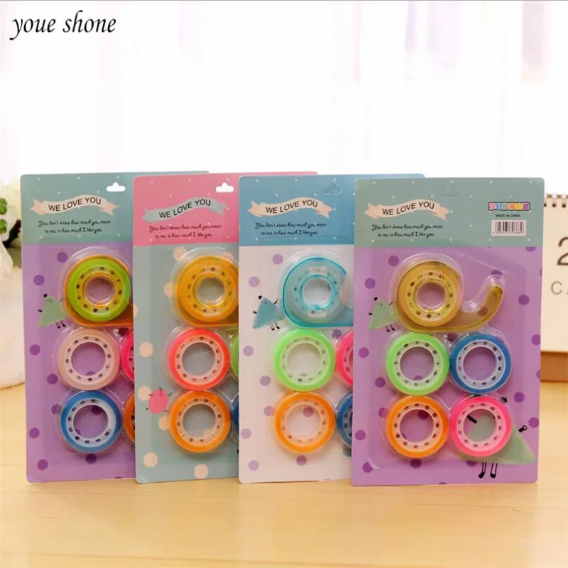 1Set Washi Tape scrapbooking Candy Cute Color Adhesive Tape Set Office School 5 Roll Tape and 1 Cutter
1Set Washi Tape scrapbooking Candy Cute Color Adhesive Tape Set Office School 5 Roll Tape and 1 Cutter