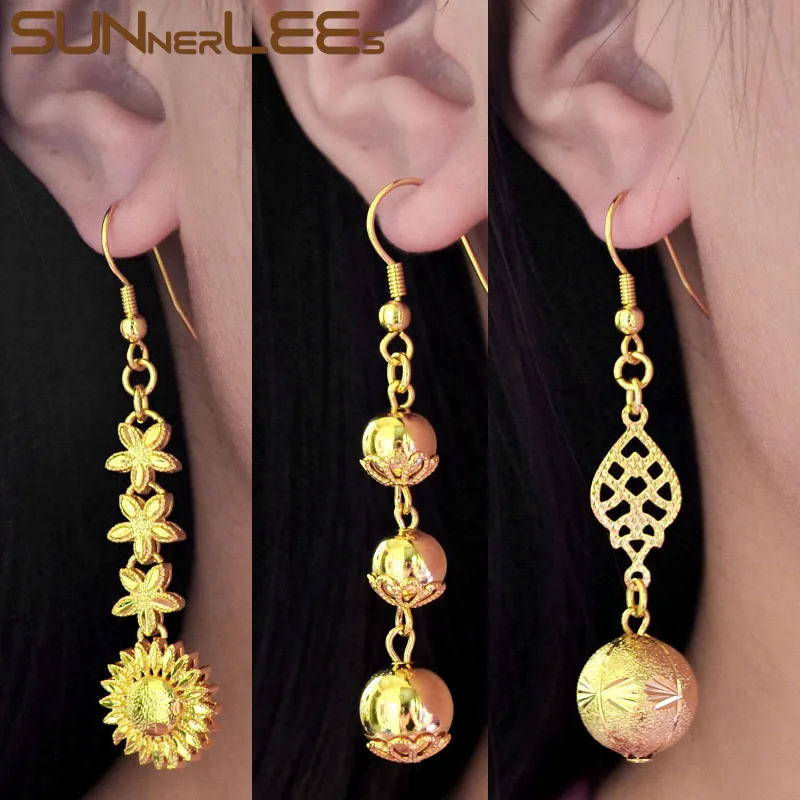 SUNNERLEES Gold Color Drop Earrings Lucky Beads Dangles For Womens Girls Fashion Jewelry Gift EY01
SUNNERLEES Gold Color Drop Earrings Lucky Beads Dangles For Womens Girls Fashion Jewelry Gift EY01