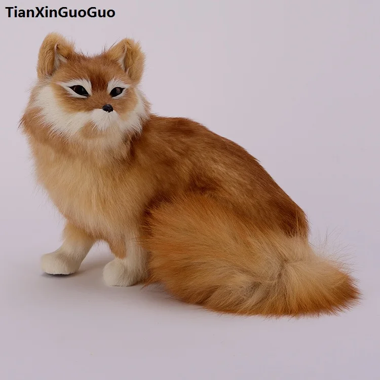 simulation brown fox hard model,polyethylene&furry furs squatting fox large 30x28cm handicraft prop,home decoration gift s0710
simulation brown fox hard model,polyethylene&furry furs squatting fox large 30x28cm handicraft prop,home decoration gift s0710