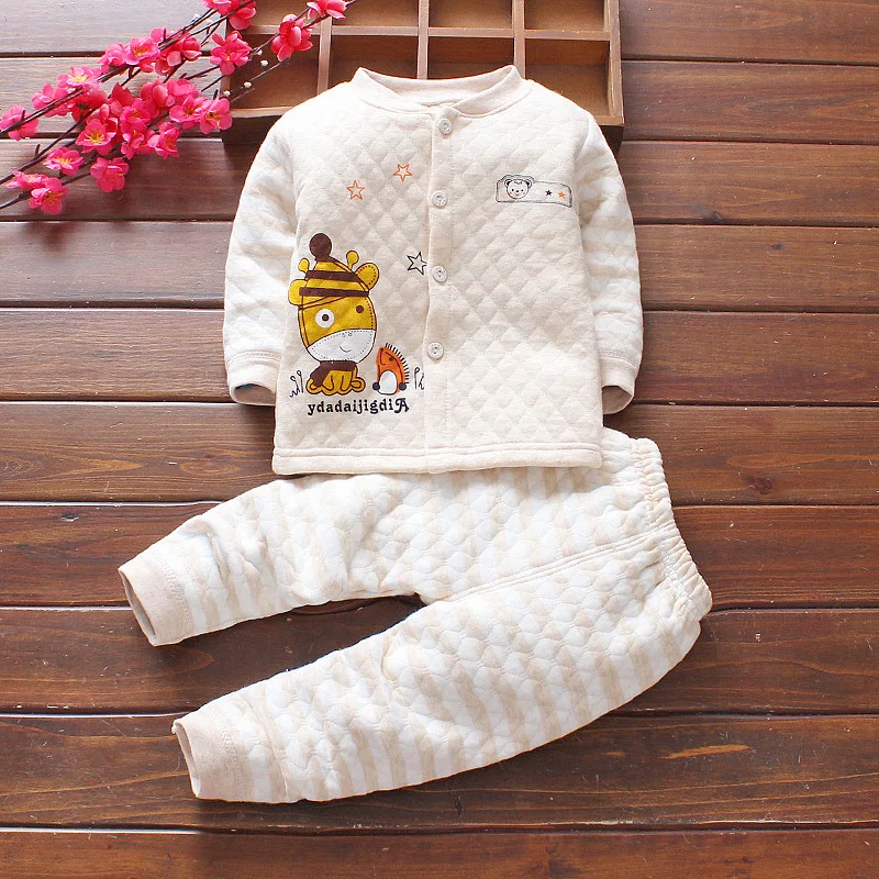 BibiCola/комплект одежды для новорожденных зимние хлопковые топы малышей + брюки