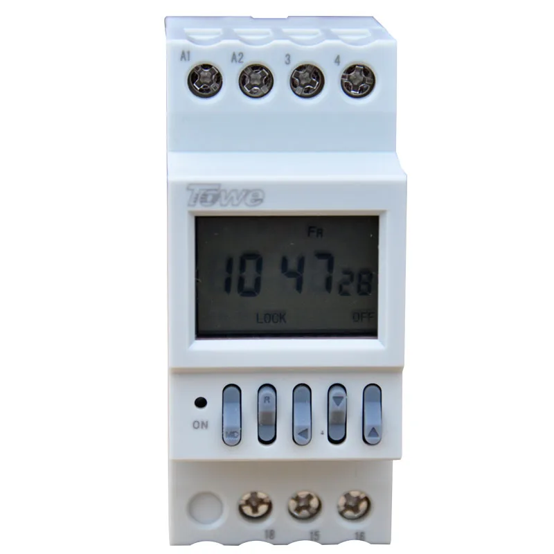 TOWE 220VAC Weekly Timer Switch 16A 3500W High Power Industrial Electrical Digital Programmable Switch Timer 24Hours 7 Days Time
TOWE 220VAC Weekly Timer Switch 16A 3500W High Power Industrial Electrical Digital Programmable Switch Timer 24Hours 7 Days Time