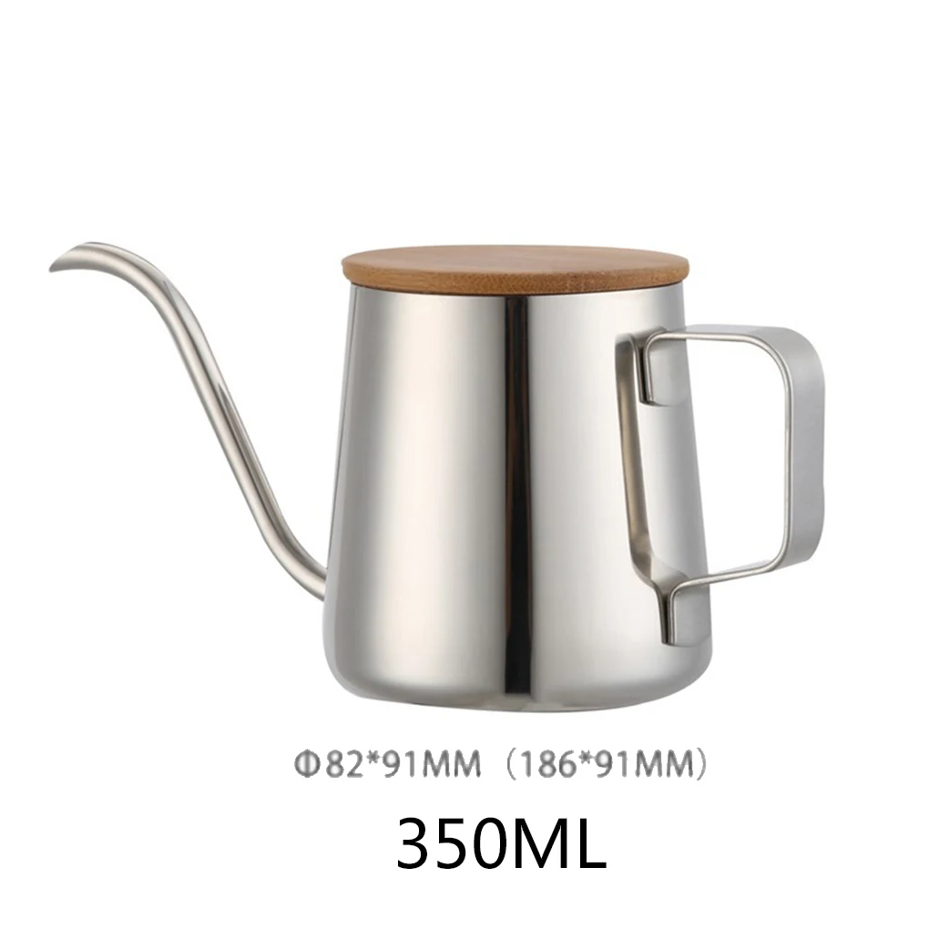350Ml Long Narrow Spout Coffee Pot Gooseneck Kettle Stainless Steel Hand Drip Kettle Pour Over Coffee And Tea Pot With Wooden
350Ml Long Narrow Spout Coffee Pot Gooseneck Kettle Stainless Steel Hand Drip Kettle Pour Over Coffee And Tea Pot With Wooden