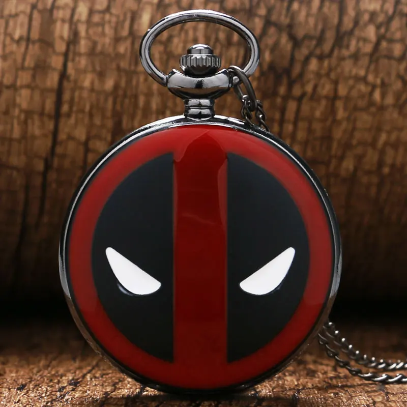 Мужские наручные часы Xmas DEADPOOL P341 черные модные кварцевые в стиле стимпанк