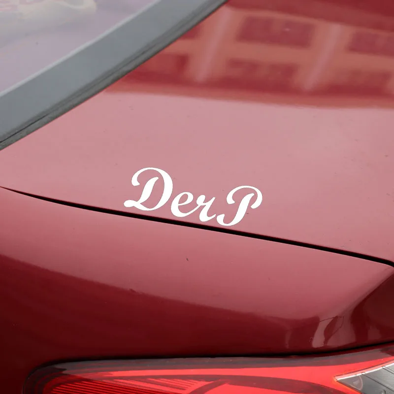 YJZT 15X4.9CM Creative JDM Vinyl Decal Derp Funny Car Sticker Black/Silver C26-0138
YJZT 15X4.9CM Creative JDM Vinyl Decal Derp Funny Car Sticker Black/Silver C26-0138