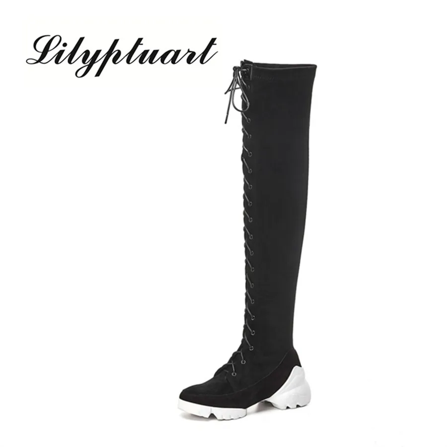 2019 autumn new front strap design muffin bottom boots cowhide fabric rubber soles skinny legs stretch boots women's shoes
2019 autumn new front strap design muffin bottom boots cowhide fabric rubber soles skinny legs stretch boots women's shoes