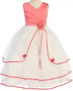Watermelon Red Flower Girl Dresses V Neck Floor length Bows Satin edge Hand Made Flower Tiered Organza Real picture Baby Dress
Watermelon Red Flower Girl Dresses V Neck Floor length Bows Satin edge Hand Made Flower Tiered Organza Real picture Baby Dress