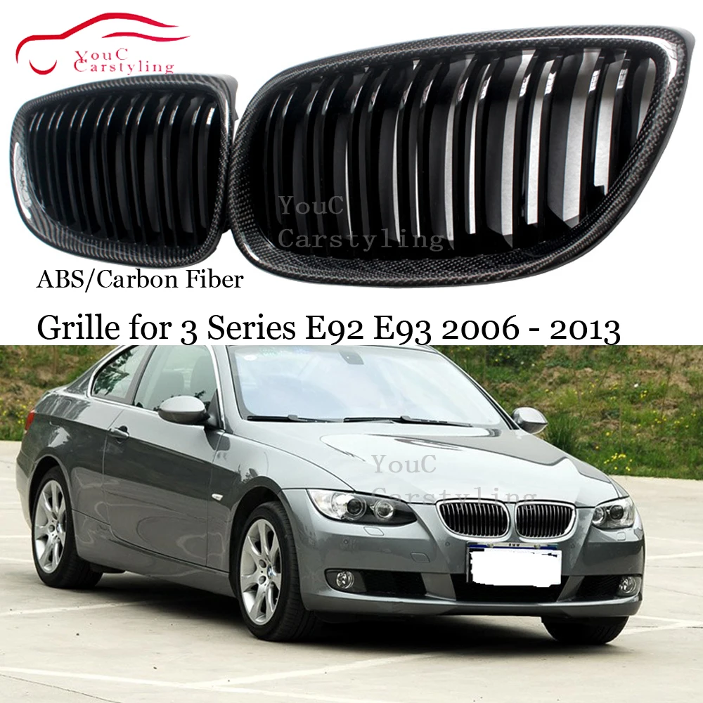 ABS Carbon Fiber Front Grille for BMW 3 Series E92 E93 E90 M3 E92 M3 E93 M3 2006 - 2013 Coupe Cabriolet 320i 325i Mesh Grills 
ABS Carbon Fiber Front Grille for BMW 3 Series E92 E93 E90 M3 E92 M3 E93 M3 2006 - 2013 Coupe Cabriolet 320i 325i Mesh Grills