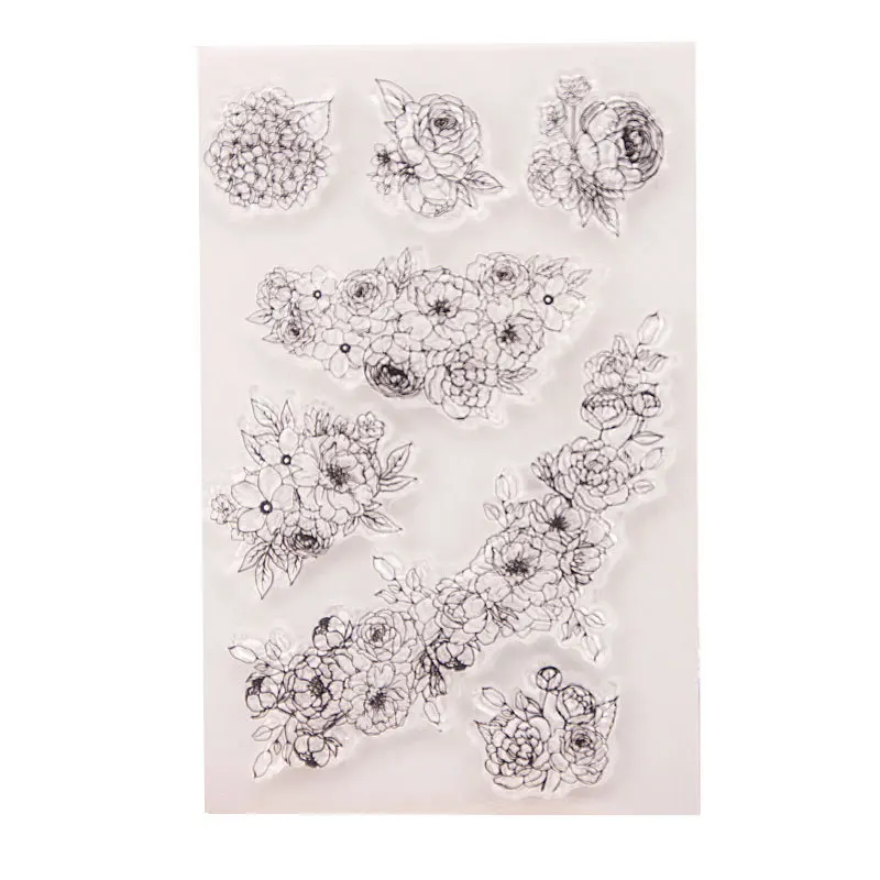 Flower Clear Stamp Rubber Clear Stamp for Card Making Decoration and Scrampbooking
Flower Clear Stamp Rubber Clear Stamp for Card Making Decoration and Scrampbooking
