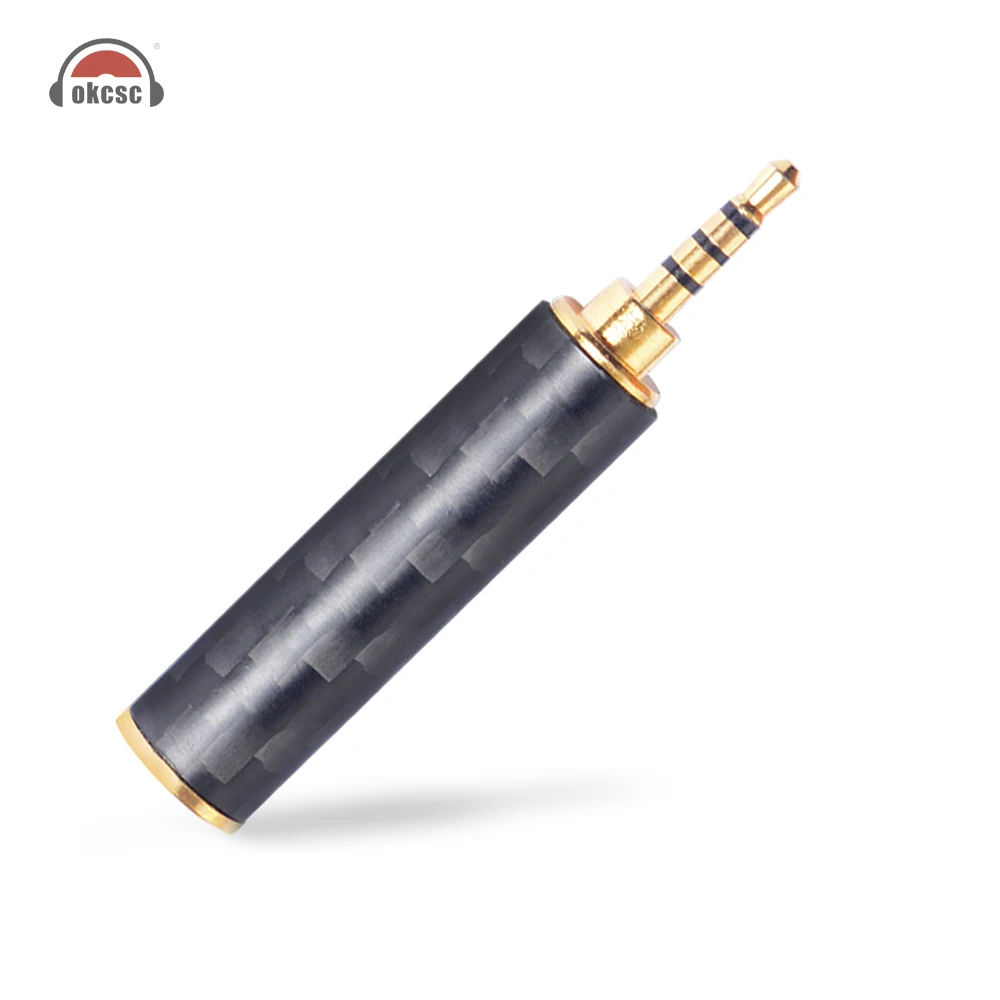 OKCSC Earphone Plug 4.4mm/3.5mm/2.5mm Male Adapter to 2.5mm/3.5mm Female Balanced Carbon Fiber Headphone DIY Accessory for SONY
OKCSC Earphone Plug 4.4mm/3.5mm/2.5mm Male Adapter to 2.5mm/3.5mm Female Balanced Carbon Fiber Headphone DIY Accessory for SONY