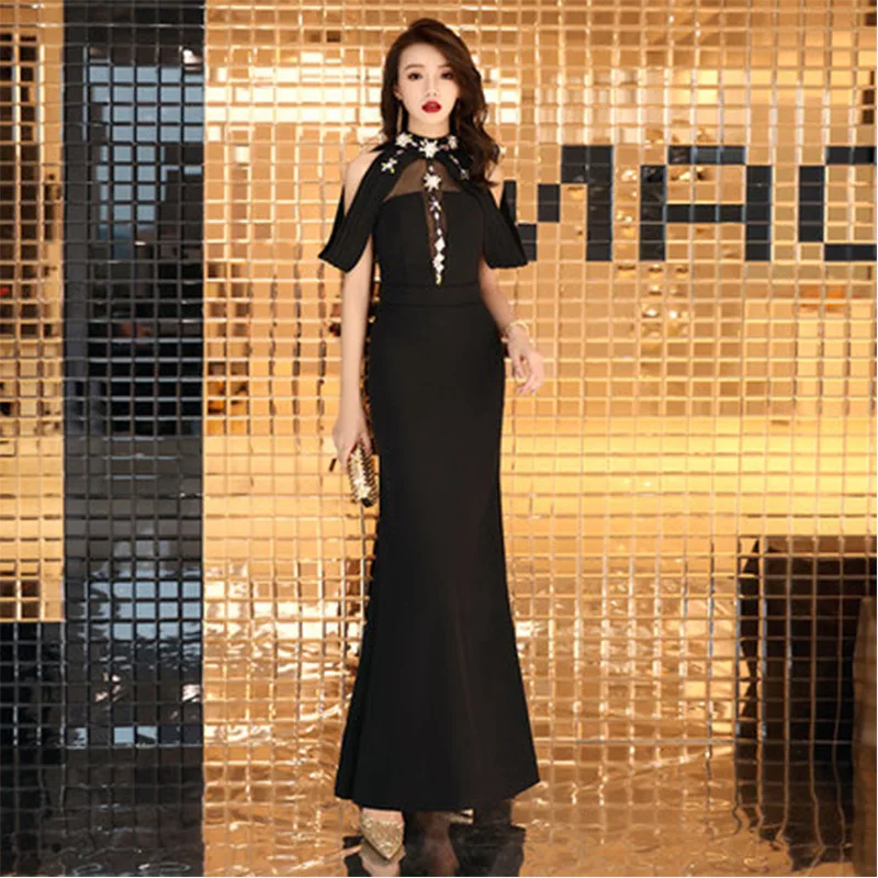 Black Beading Mermaid Chinese Sexy Sequins Oriental Party Female Cheongsam Stage Show Qipao Elegant Celebrity Banquet Dresses
Black Beading Mermaid Chinese Sexy Sequins Oriental Party Female Cheongsam Stage Show Qipao Elegant Celebrity Banquet Dresses