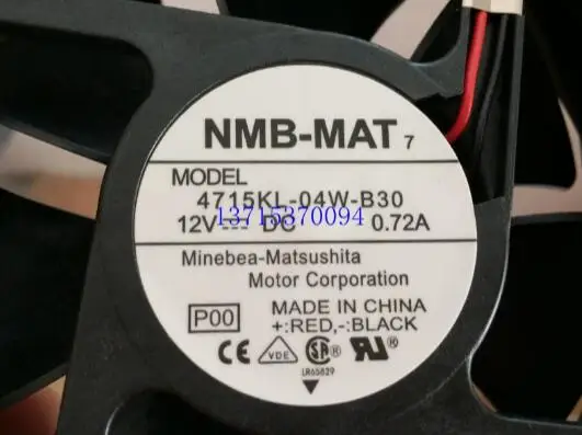 Новый двухпроводный двухшариковый вентилятор NMB 12 см 4715KL-04W-B30 В 0.72A 12038 |