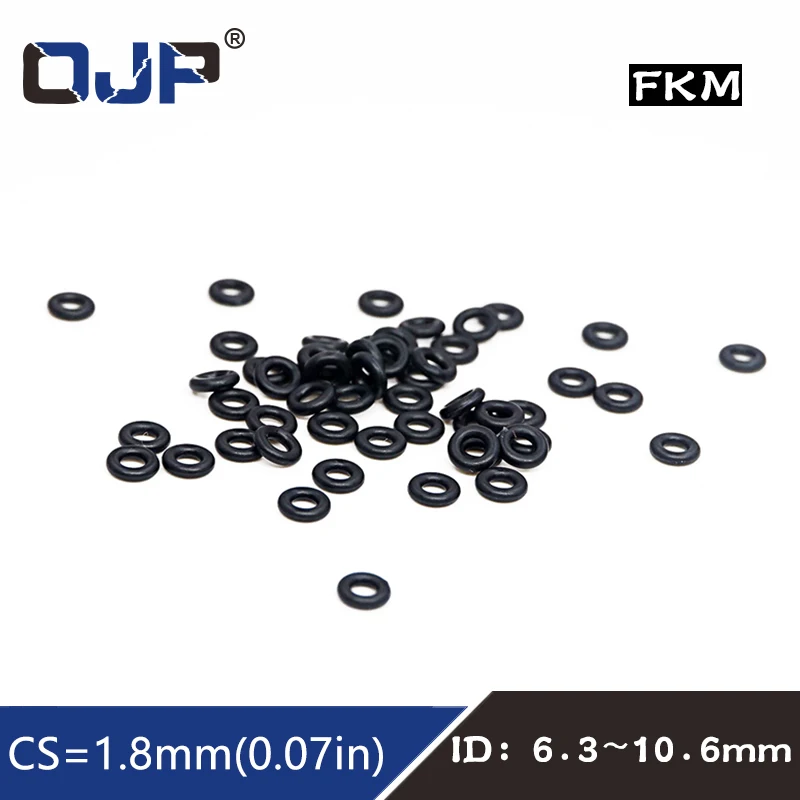 10PCS Fluorine rubber Rings Black FKM O ring Seal 1.8mm Thickness ID6.3/7.5/7.65/8/8.5/9/9.25/10/10.6mm O-Ring Seal Gasket Oil
10PCS Fluorine rubber Rings Black FKM O ring Seal 1.8mm Thickness ID6.3/7.5/7.65/8/8.5/9/9.25/10/10.6mm O-Ring Seal Gasket Oil