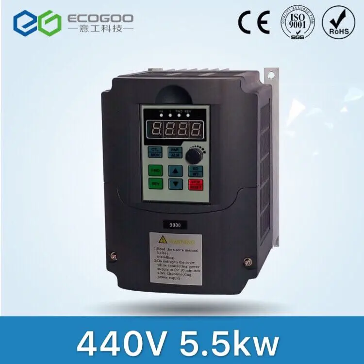 440V / 5.5KW Inverter Frequency Drive Inverter 3 phase CNC Inverter VFD 3 phase 5500W Inverter
440V / 5.5KW Inverter Frequency Drive Inverter 3 phase CNC Inverter VFD 3 phase 5500W Inverter