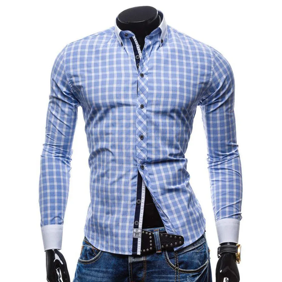 ZOGAA Plaid Shirts Men Long Sleeve 2019 Fashion Casual Slim Fit Mens Shirts Button Down Plus Size Dress Shirts Men Brand Clothes
ZOGAA Plaid Shirts Men Long Sleeve 2019 Fashion Casual Slim Fit Mens Shirts Button Down Plus Size Dress Shirts Men Brand Clothes